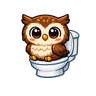 Pooping Owl mascot